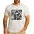 Vintage Poodle Selfie With UFO Alien Photobooth Dog Mom Dad Men's Casual T-Shirt White Vintage Poodle Selfie With UFO Alien Photobooth Dog Mom Dad Men's Casual T-Shirt White