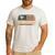 Vintage USA Flag Chicken Dad Stars Men's Casual T-Shirt White