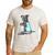 Women Dog Pitbull I Love Dad Tattoo Men's Casual T-Shirt White
