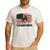Wrestling Dad US Flag Fathers Day Retro Wrestling Fans Men's Casual T-Shirt White