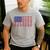 American Flag Fishing-Shirt Men Kids Bass Fish Dad Patriotic Men's Casual T-Shirt Sport Grey