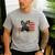 Best Frenchie Dad Ever Bulldog American Flag Men's Casual T-Shirt Sport Grey