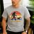 Bigfoot Walking a Dog Bernedoodle Dog Dad Men's Casual T-Shirt Sport Grey