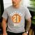My Boy 21 Basketball Number 21 Jersey Basketball Mom Dad Men's Casual T-Shirt Sport Grey