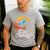 Cat Daddy Vintage 80s Style Cat Retro Sunglasses Distressed Men's Casual T-Shirt Sport Grey