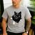 Cat Torn Cloth For Cat Lover Cat Dad Cat Mom Men's Casual T-Shirt Sport Grey