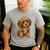 Cavapoo Breed Pet Lover Art Dog For Mom Dad Kids Men's Casual T-Shirt Sport Grey