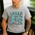 Cheer Dad Daddy Bow Sport Cheerleader Cheerleading Teal Blue Men's Casual T-Shirt Sport Grey