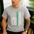 Cheer Dad Flag Green Cheerleading Men's Casual T-Shirt Sport Grey