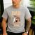 Cute Dad Of The Birthday Girl Horse Family Party Men's Casual T-Shirt Sport Grey
