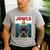 Cute English Mastiff Jowls Burger Bullmastiff Dog Mom Dad Men's Casual T-Shirt Sport Grey