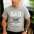 Dad Airplane Plane Aviation Aircraft Mechanic Men's Casual T-Shirt Sport Grey