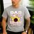 Dad Of The Birthday Bowler Kid Bowling Party Men's Casual T-Shirt Sport Grey