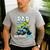 Dad Of The Birthday Boy Monster Truck Dinosaur Party T Rex Men's Casual T-Shirt Sport Grey