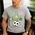 Dad Of The Birthday Boy Soccer Player Game Day Men's Casual T-Shirt Sport Grey