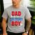 Dad Of The Birthday Boy Spider Web Birthday Party Matching Men's Casual T-Shirt Sport Grey