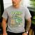 Dad Of The Birthday Boy T Rex Dinosaur Family Party Men's Casual T-Shirt Sport Grey