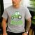 Dad Of The Birthday Boy Tractor Farm Trucks Family Party Men's Casual T-Shirt Sport Grey