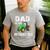 Dad Of The Birthday Boy Vintage Farm Tractor Party Family Men's Casual T-Shirt Sport Grey
