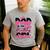Dad Of The Birthday Girl Pink Family Birthday Girls Party Men's Casual T-Shirt Sport Grey