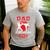 Dad Of The Birthday Karate Taekwondo Boy Martial Arts Men's Casual T-Shirt Sport Grey