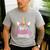Dad Of The Birthday Princess Father Unicorn Birthday Men's Casual T-Shirt Sport Grey