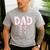 Dad Birthday Squad Matching Coquette Bow Family Party Men's Casual T-Shirt Sport Grey