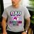 Dad Of The Bowler Girl Matching Family Bowling Birthday Men's Casual T-Shirt Sport Grey