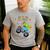 Dad Building Blocks Monster Truck Dinosaur Birthday Men's Casual T-Shirt Sport Grey