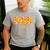 Dad Daddy Matching Birthday Squad Crew Pizza Family Men's Casual T-Shirt Sport Grey