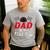 Dad Of The Fast One 1st Birthday Racing Car Family Men's Casual T-Shirt Sport Grey
