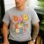 Dad Of The Groovy One 1st Birthday Pregnancy Announcement Men's Casual T-Shirt Sport Grey