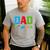 Dad Master Builder Building Bricks Blocks Family Set Parents Small Men's Casual T-Shirt Sport Grey