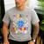 Dad And Mom Of The Birthday Boy Dog Paw Family Matching Men's Casual T-Shirt Sport Grey