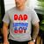 Dad And Mom Birthday Boy Spider Family Matching Men's Casual T-Shirt Sport Grey