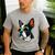 Dad Mom Cool Dog Sunglasses Boston Terrier Men's Casual T-Shirt Sport Grey Dad Mom Cool Dog Sunglasses Boston Terrier Men's Casual T-Shirt Sport Grey