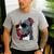 Dad Mom Cool Dog Sunglasses Pitbull Men's Casual T-Shirt Sport Grey