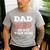 Dad Off Duty Go Ask Your Mom Dad Father Father's Day Men's Casual T-Shirt Sport Grey