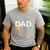 Dad Outer Space Birthday Party Family Boys Girls Men's Casual T-Shirt Sport Grey