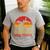 Dad Pays Mom Prays Dirt Bike Retro Motocross Boys Kids Men's Casual T-Shirt Sport Grey