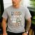 Dad Of The Wild And Three 3 Birthday Zoo Theme Safari Jungle Men's Casual T-Shirt Sport Grey