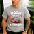 Dada Of The Birthday Boy Fire Truck Firefighter 1St Party Men's Casual T-Shirt Sport Grey