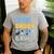 Dada Daddy Dad Bruh Fathers Day Blue Dog Men's Casual T-Shirt Sport Grey