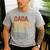 Dada Daddy Dad Bruh Retro Vintage Fathers Day Vintage Men's Casual T-Shirt Sport Grey