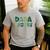 Dada Saurus Dad Dinosaur Three Rex Birthday Boy Girl Family Men's Casual T-Shirt Sport Grey