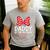Daddy Of The Birthday Girl Cute Pink Bow Family Matching Men's Casual T-Shirt Sport Grey
