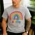 Daddy Rainbow For Women Men Family Matching Birthday Men's Casual T-Shirt Sport Grey Daddy Rainbow For Women Men Family Matching Birthday Men's Casual T-Shirt Sport Grey