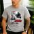 Daddysaurus T-Rex Dad Dinosaur Daddy Saurus Fathers Day Men's Casual T-Shirt Sport Grey