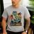 Daddysaurus T Rex Dinosaur Daddy Saurus Family Matching Dad Men's Casual T-Shirt Sport Grey