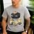 Despicable Me Minions Father's Day 1 Dad Cardboard Sign Men's Casual T-Shirt Sport Grey
